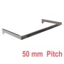 Wall Strip Hang Rail 50mm pitch Chrome