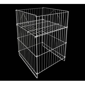 Collapsible Dump Bin Small White