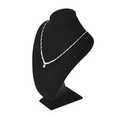 Necklace Display Bust 22cm Velvet Black