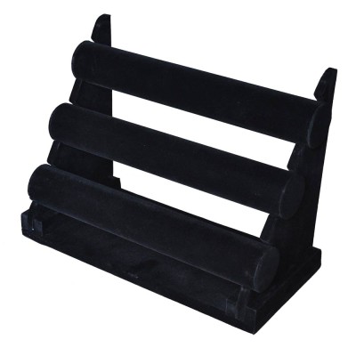 Jewellery Bar Three Tier Black