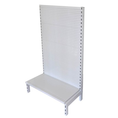 Single Sided Pegboard Gondola White