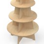 Timber Shelving Display TREE 5 Tier 