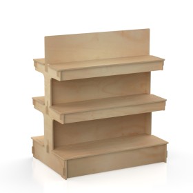 Timber Shelving Gondola WATERFALL 