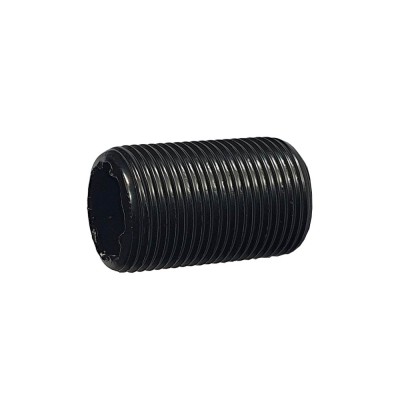 Threaded Nipple 40mm- Mario Pipe System - Black