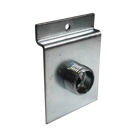 Slatwall Fitting - Mario Pipe System - Galvanized