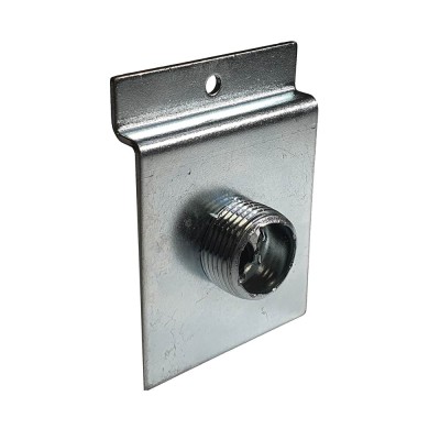 Slatwall Fitting - Mario Pipe System - Galvanized