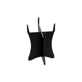 Wooden stand to display barrel on a slant