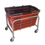 Shopping Basket Holder on Wheels