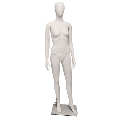 Premium Female Mannequin F48 White - EGG Face