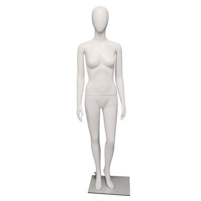 Premium Female Mannequin F49 White - EGG Face