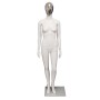 Premium Female Mannequin F49 White - Chrome Face
