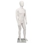Premium Male Mannequin M22 White Matt - Egg Face