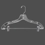 Clear Plastic Combination Hanger with clips
