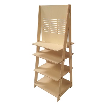 Timber Display Stand Double sided BYRON