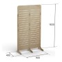 Wide Wooden Slatwall Display Stand STANDY-D