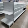 Single Sided Pegboard Gondola White