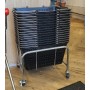 Shopping Basket Holder on Wheels