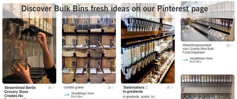 Bulk bins gravity bin