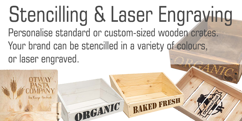 Custom made wooden crates