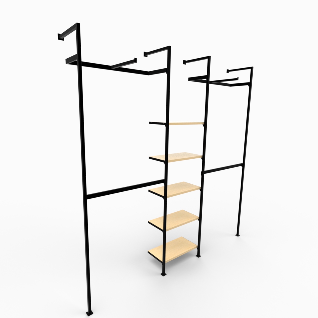Clothing rack Wall Display